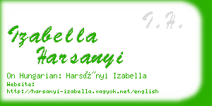 izabella harsanyi business card